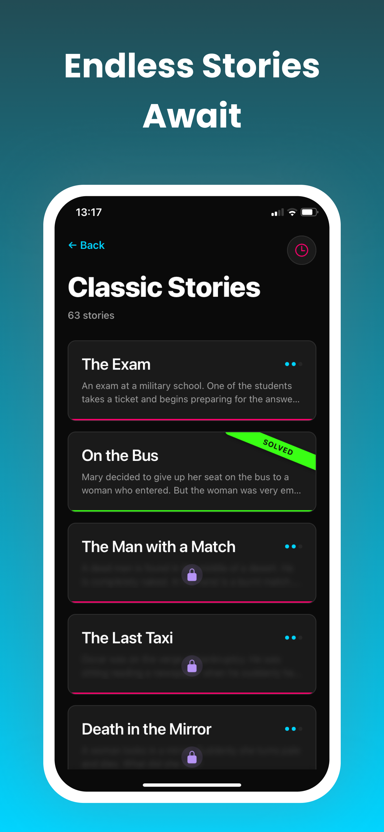 Endless stories await